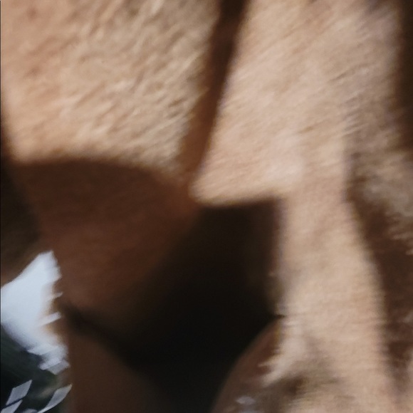 Vintage suede camel tan fringe sweater size medium - Picture 8 of 14